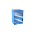 Champion Tool Storage Modular Drawer Cabinet, 10 Drawer, Blue, Steel, 28 in W x 28-1/2 in D x 41-3/4 in H S18001001ILCFTB-BB